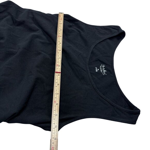 Isabel Maternity Black Sleeveless Ruched Side Midi Dress Medium - Picture 9 of 11